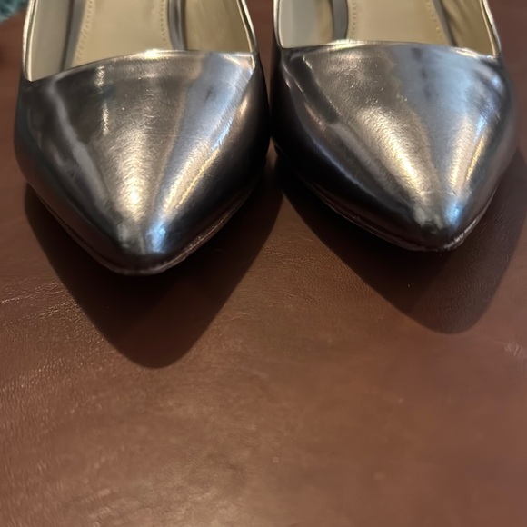 Coach Silver Heels Pointed Toe Pumps - Picture 3 of 13